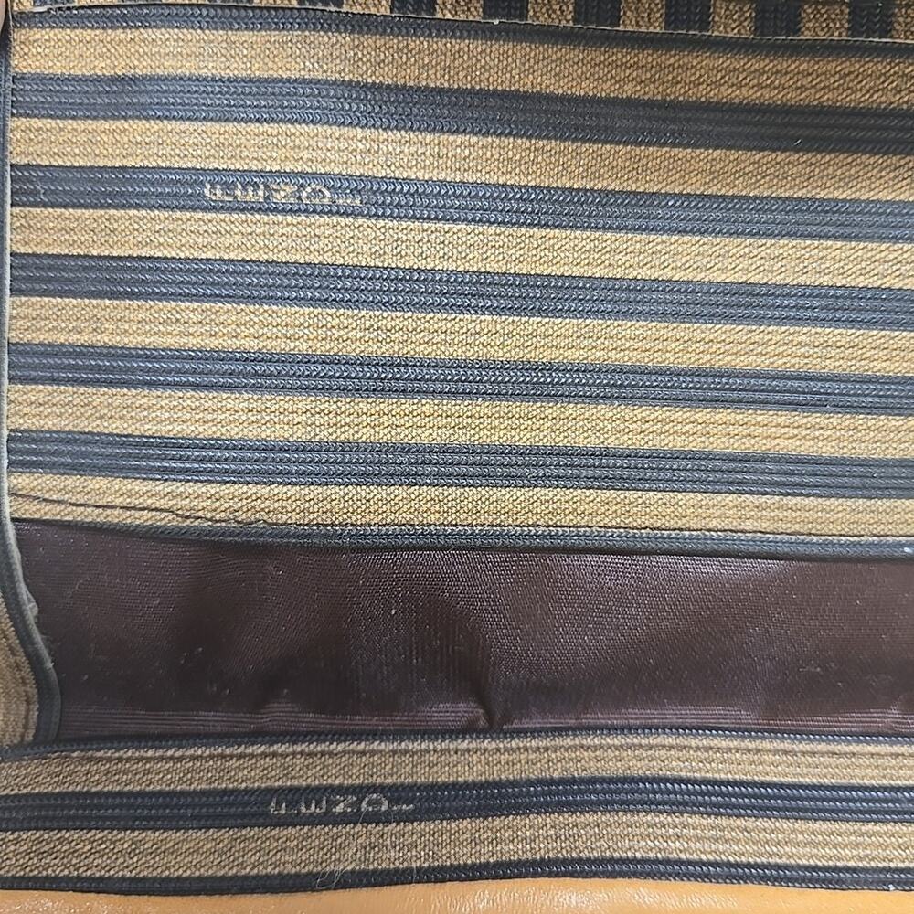 Fendi Striped Pequin Long Tri Fold Checkbook Wallet Vintage Glam - Picture 8 of 16